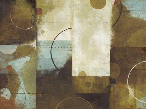 April Showers I White Modern Wood Framed Art Print with Double Matting by Mullan, Michael