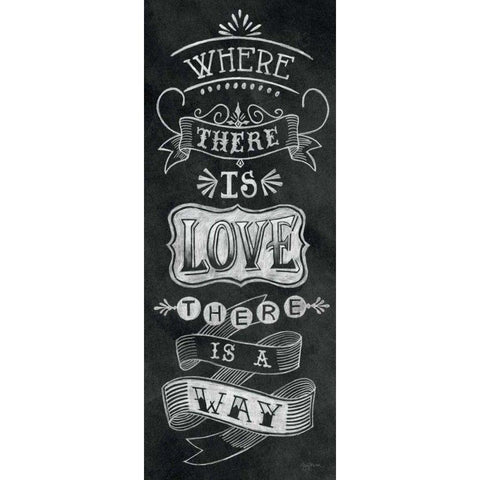 Where There is Love White Modern Wood Framed Art Print by Urban, Mary