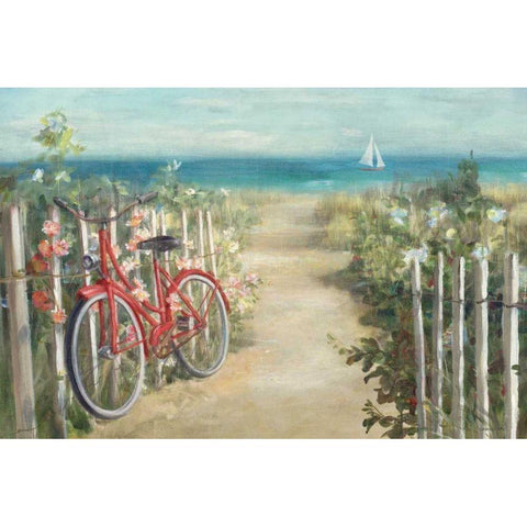 Summer Ride Crop Gold Ornate Wood Framed Art Print with Double Matting by Nai, Danhui
