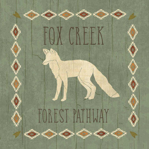Lodge Resort IV on Wood White Modern Wood Framed Art Print by Charron, Veronique