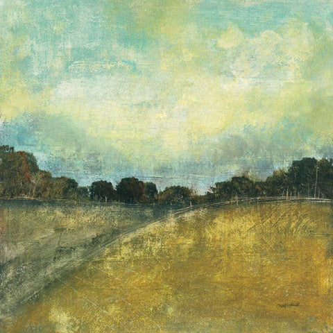 This Place II Gold Ornate Wood Framed Art Print with Double Matting by Warrick, Cheryl