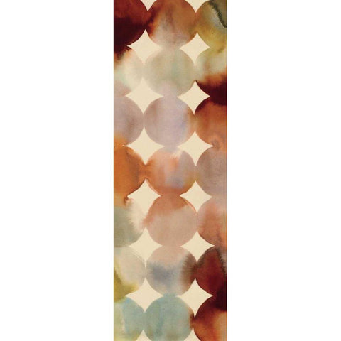 Raindots Panel II White Modern Wood Framed Art Print by Wild Apple Portfolio