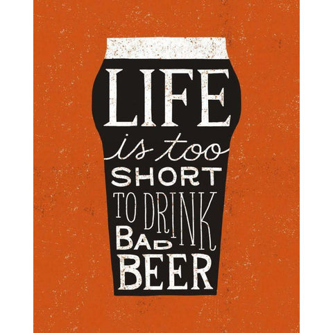 Craft Beer I Black Modern Wood Framed Art Print with Double Matting by Mullan, Michael