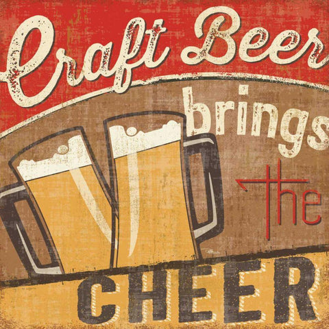 Craft Brew I Gold Ornate Wood Framed Art Print with Double Matting by Pela Studio