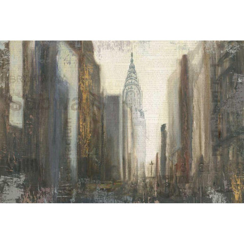 Urban Movement I NY Neutral Crop Gold Ornate Wood Framed Art Print with Double Matting by Sullivan, Myles