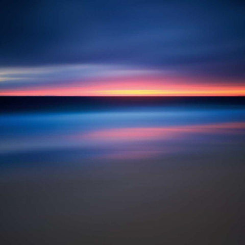 Afterburn Black Modern Wood Framed Art Print with Double Matting by Gendreau, Katherine