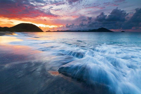 Fire and Ice Black Ornate Wood Framed Art Print with Double Matting by Gendreau, Katherine