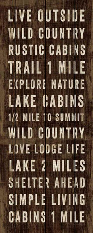 Simple Living Panel I Black Ornate Wood Framed Art Print with Double Matting by Mullan, Michael