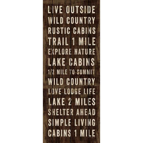 Simple Living Panel I Black Modern Wood Framed Art Print by Mullan, Michael