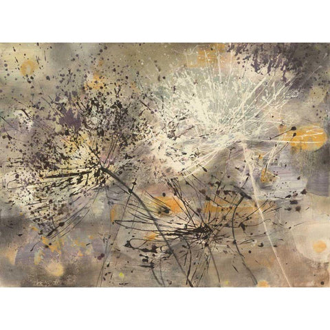 Sparklers II Gold Ornate Wood Framed Art Print with Double Matting by Hristova, Albena