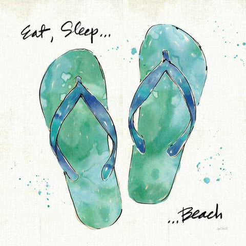 Beach Divas VIII White Modern Wood Framed Art Print by Tavoletti, Anne