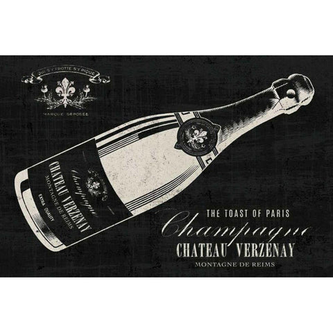 The Toast of Paris Gold Ornate Wood Framed Art Print with Double Matting by Wild Apple Portfolio