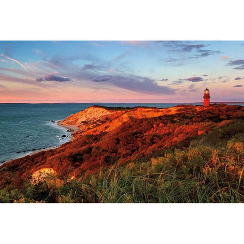 Gay Head Sunset White Modern Wood Framed Art Print by Gendreau, Katherine