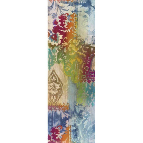 Persian Nights Panel II White Modern Wood Framed Art Print by Wild Apple Portfolio
