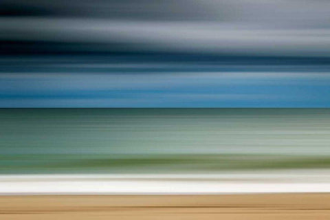 Ocean Storm White Modern Wood Framed Art Print with Double Matting by Gendreau, Katherine