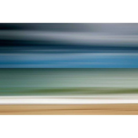 Ocean Storm Black Modern Wood Framed Art Print with Double Matting by Gendreau, Katherine