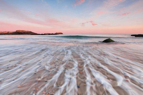 Evening Glow White Modern Wood Framed Art Print with Double Matting by Gendreau, Katherine