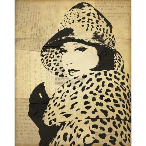 Fashion News II White Modern Wood Framed Art Print by Wild Apple Portfolio