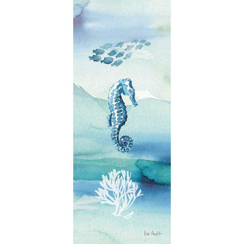 Sea Life VII no Border Black Modern Wood Framed Art Print with Double Matting by Audit, Lisa