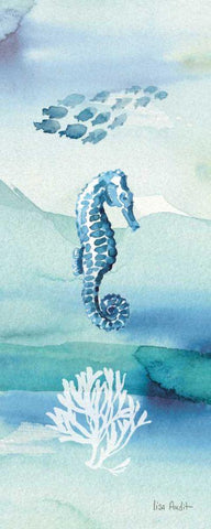 Sea Life VII no Border Black Ornate Wood Framed Art Print with Double Matting by Audit, Lisa