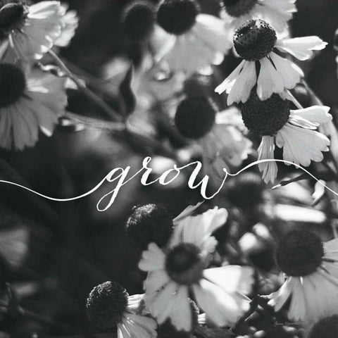 Grow Black Ornate Wood Framed Art Print with Double Matting by Marshall, Laura