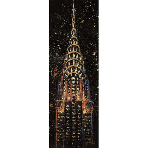 Cities at Night II Gold Ornate Wood Framed Art Print with Double Matting by Wellington Studio