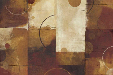 Geometric Spice I Black Ornate Wood Framed Art Print with Double Matting by Mullan, Michael