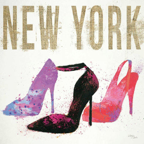 Moda Splash II Light Black Modern Wood Framed Art Print with Double Matting by Wellington Studio