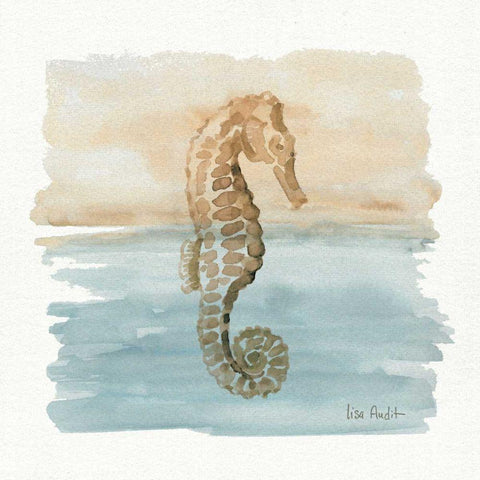 Sand and Sea III Black Modern Wood Framed Art Print with Double Matting by Audit, Lisa