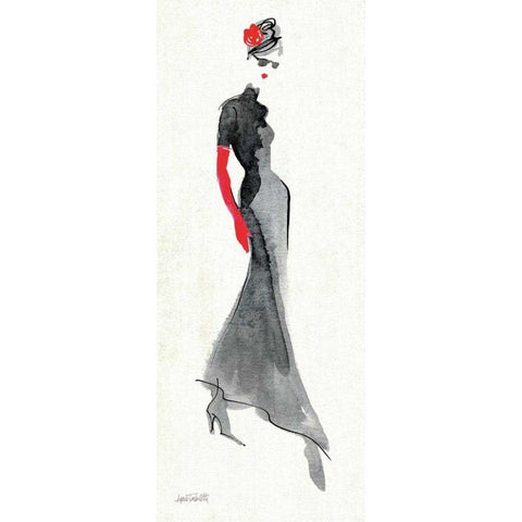 Red Flair III White Modern Wood Framed Art Print by Tavoletti, Anne