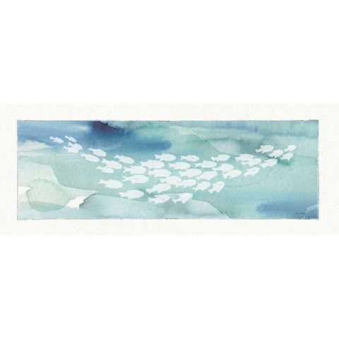 Sea Life II Black Modern Wood Framed Art Print with Double Matting by Audit, Lisa