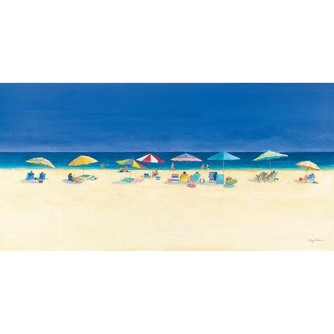 Day at the Beach Black Modern Wood Framed Art Print with Double Matting by Tillmon, Avery