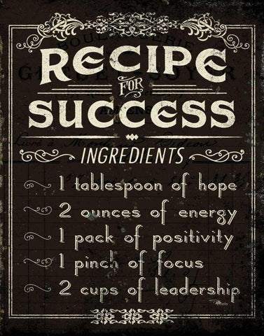 Life Recipes II Black Ornate Wood Framed Art Print with Double Matting by Pela Studio