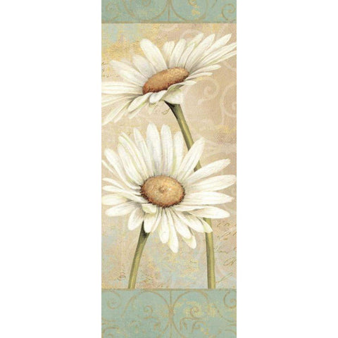 Beautiful Daisies II Gold Ornate Wood Framed Art Print with Double Matting by Brissonnet, Daphne