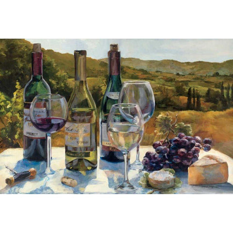 A Wine Tasting Black Modern Wood Framed Art Print by Hageman, Marilyn