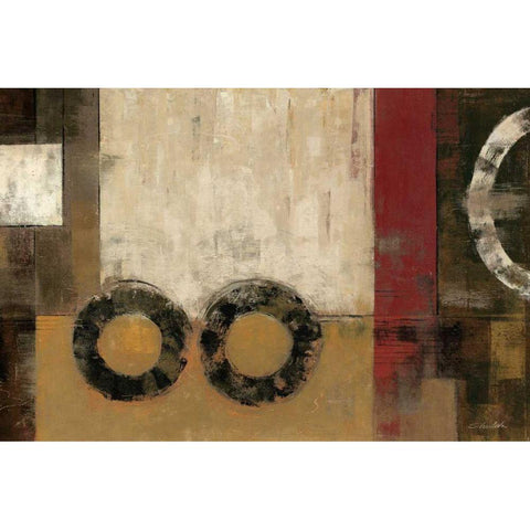 Intermission Spice Black Modern Wood Framed Art Print by Vassileva, Silvia