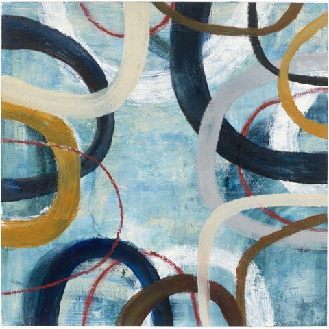 Dwell I  White Modern Wood Framed Art Print by Warrick, Cheryl