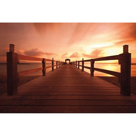 Bridge to Heaven White Modern Wood Framed Art Print by Gendreau, Katherine