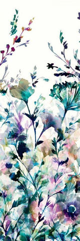 Transparent Garden II - Panel II Black Ornate Wood Framed Art Print with Double Matting by Wild Apple Portfolio