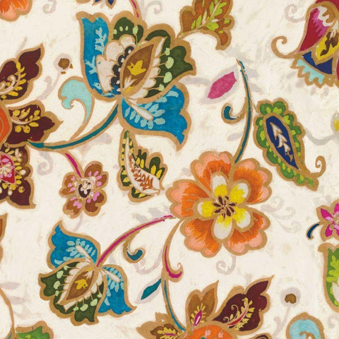 Boho Chic II White Modern Wood Framed Art Print with Double Matting by Wild Apple Portfolio