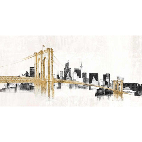 Skyline Crossing  White Modern Wood Framed Art Print by Tillmon, Avery