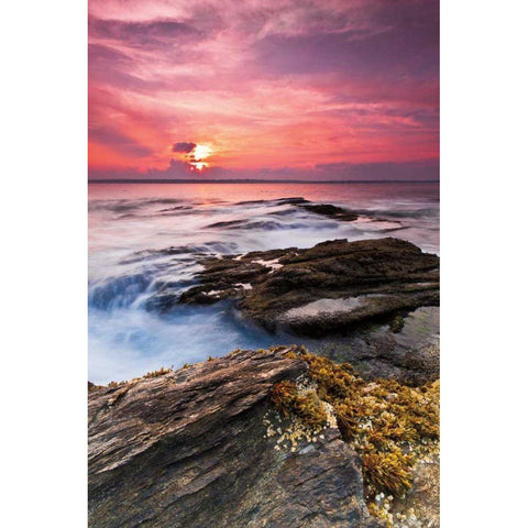 Swirling Black Modern Wood Framed Art Print by Gendreau, Katherine