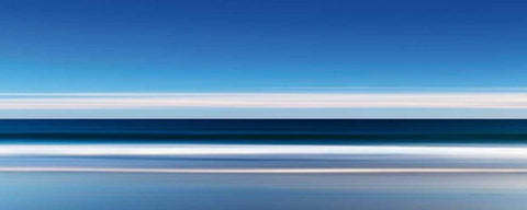 Lucy Vincent Waves White Modern Wood Framed Art Print with Double Matting by Gendreau, Katherine
