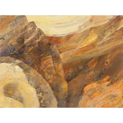 Canyon VII Gold Ornate Wood Framed Art Print with Double Matting by Hristova, Albena