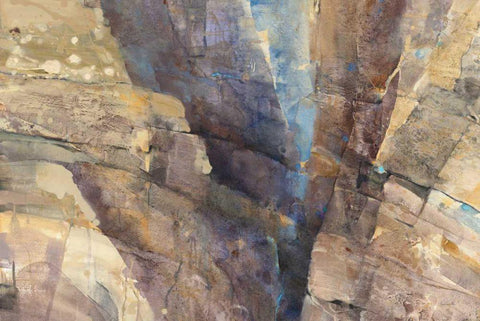 Canyon II Black Ornate Wood Framed Art Print with Double Matting by Hristova, Albena