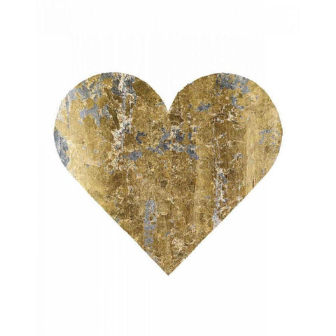 Gilded Hipster Love Gold Ornate Wood Framed Art Print with Double Matting by Wild Apple Portfolio