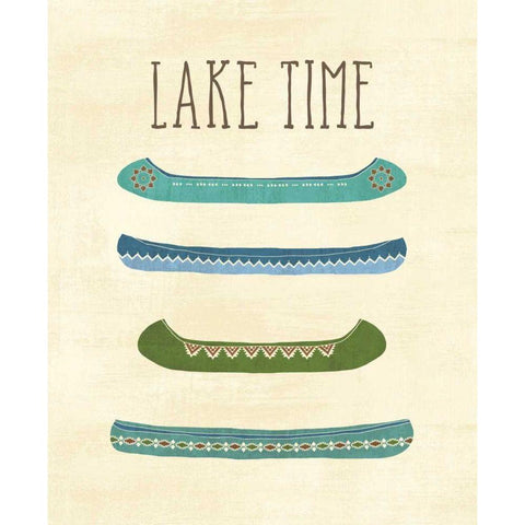 Lake Retreat V Black Modern Wood Framed Art Print by Charron, Veronique