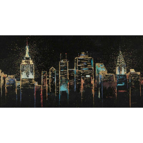 Cityscape Gold Ornate Wood Framed Art Print with Double Matting by Wiens James