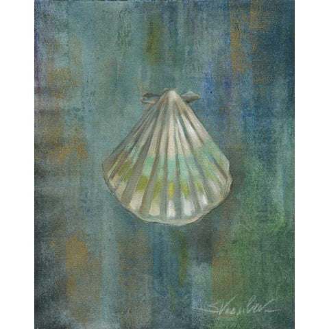 Tropical Sea II White Modern Wood Framed Art Print by Vassileva, Silvia