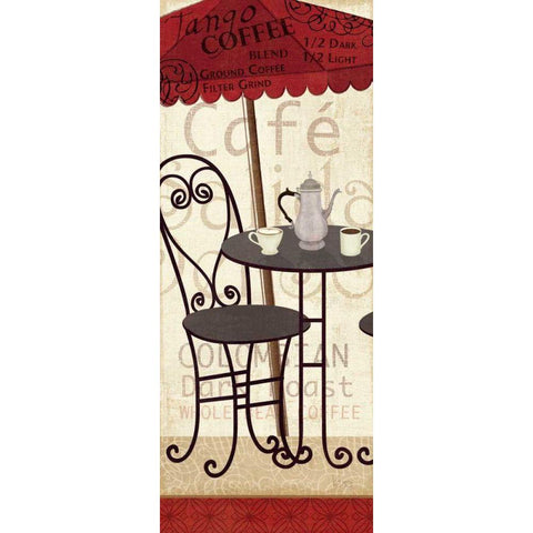 Tango Coffee I Gold Ornate Wood Framed Art Print with Double Matting by Charron, Veronique